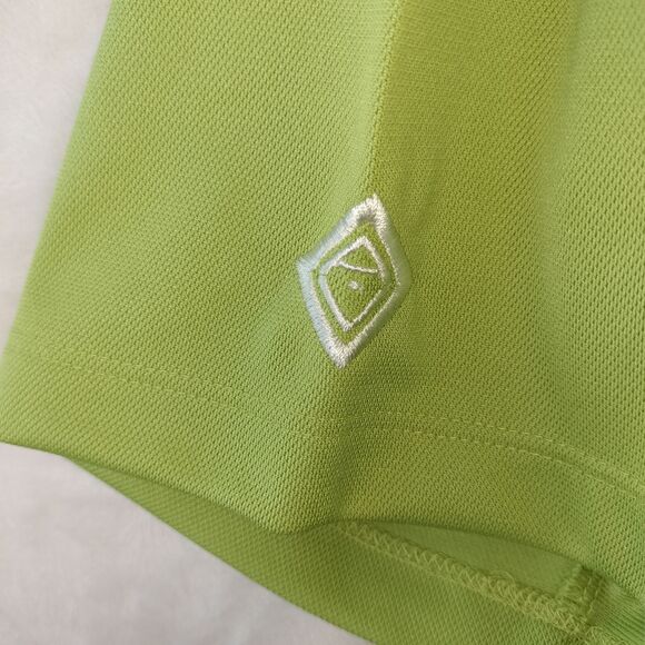 Nike Golf Polo Shirt Men Large Lime Green Short Sleeve Dri Fit Casual Swoosh NEW - Picture 11 of 15